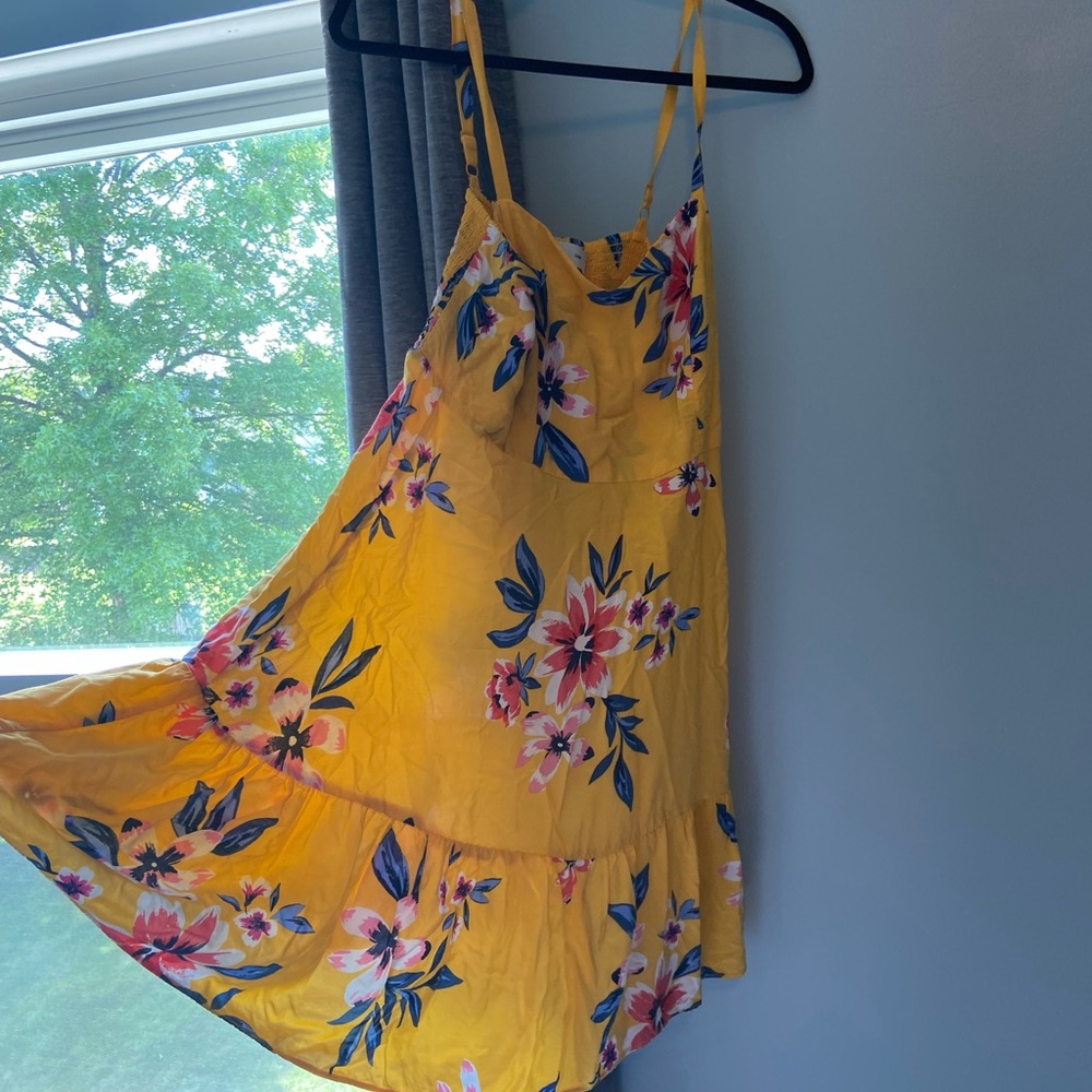 Yellow Floral Flowy Sundress